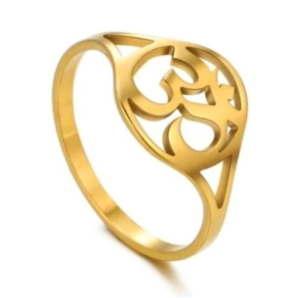 Om Symbol Gold Ring